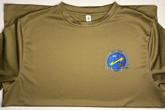 Shirt - CCT "First There" Duty Tee - Coyote Brown (Poly)